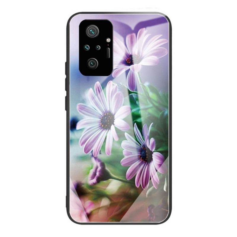 Capa Para Xiaomi Redmi Note 10 Pro Flores Realistas De Vidro Temperado