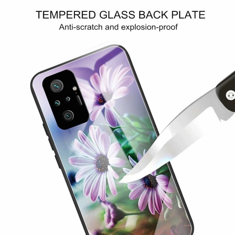 Capa Para Xiaomi Redmi Note 10 Pro Flores Realistas De Vidro Temperado