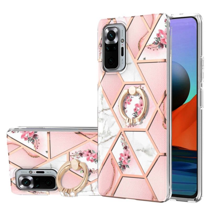 Capa Para Xiaomi Redmi Note 10 Pro Flores De Suporte De Anel