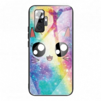 Capa Para Xiaomi Redmi Note 10 Pro Gato De Vidro Temperado