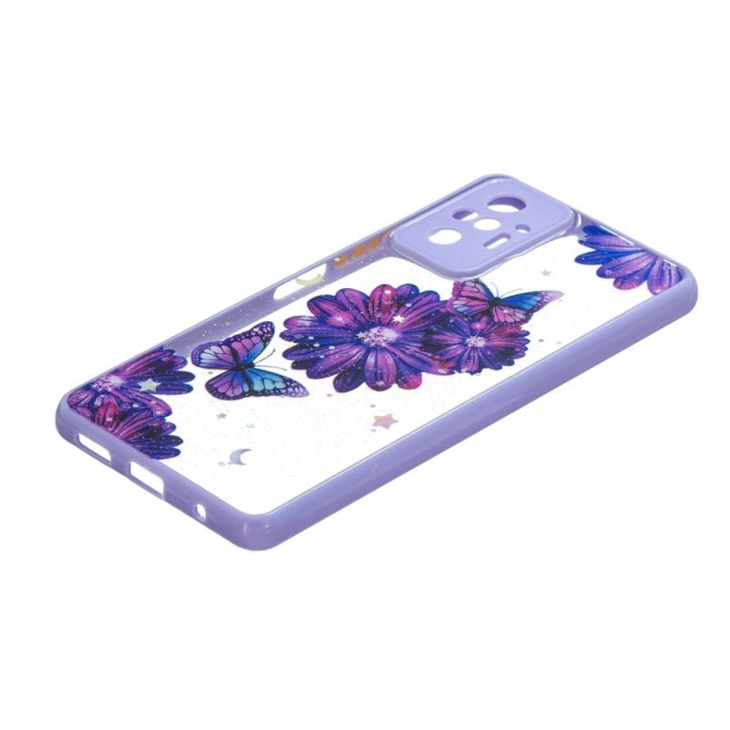 Capa Para Xiaomi Redmi Note 10 Pro Híbrido De Borboleta Floral