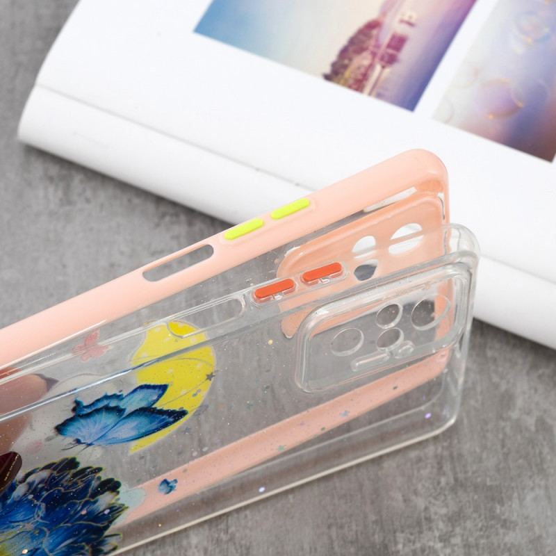 Capa Para Xiaomi Redmi Note 10 Pro Híbrido De Borboleta Floral