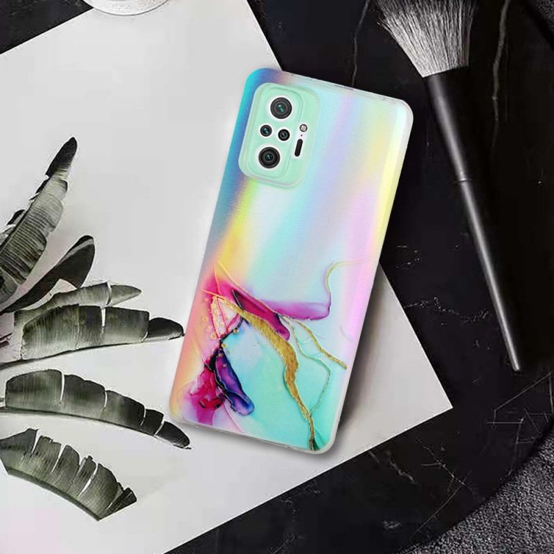 Capa Para Xiaomi Redmi Note 10 Pro Mármore Efeito Laser