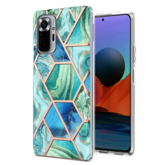 Capa Para Xiaomi Redmi Note 10 Pro Mármore De Geometria Intensa