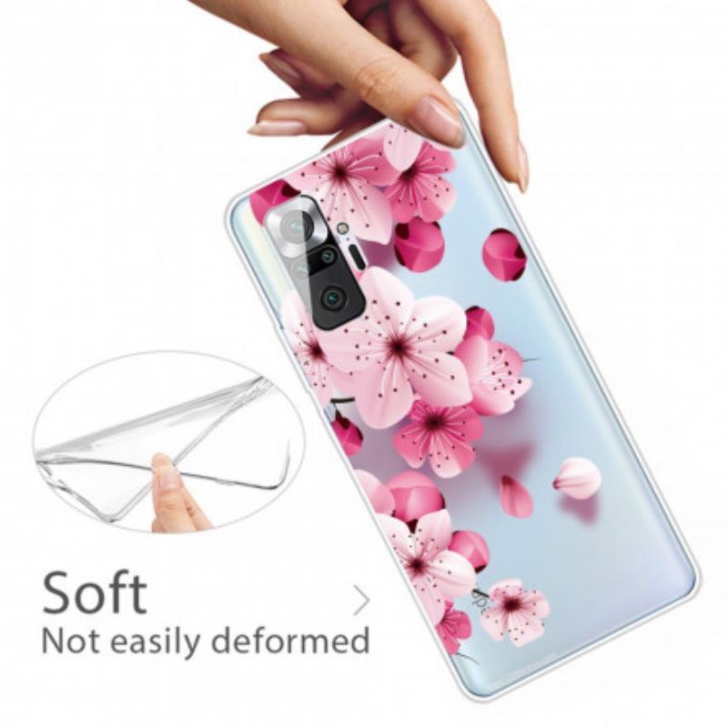 Capa Para Xiaomi Redmi Note 10 Pro Pequenas Flores Cor De Rosa