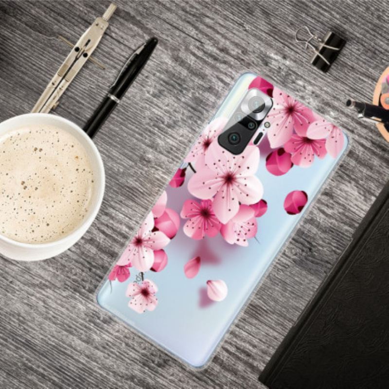 Capa Para Xiaomi Redmi Note 10 Pro Pequenas Flores Cor De Rosa