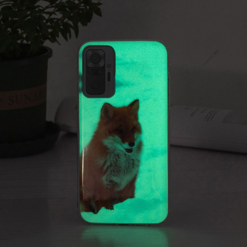 Capa Para Xiaomi Redmi Note 10 Pro Raposa Fluorescente