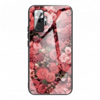 Capa Para Xiaomi Redmi Note 10 Pro Rose Flowers Vidro Temperado