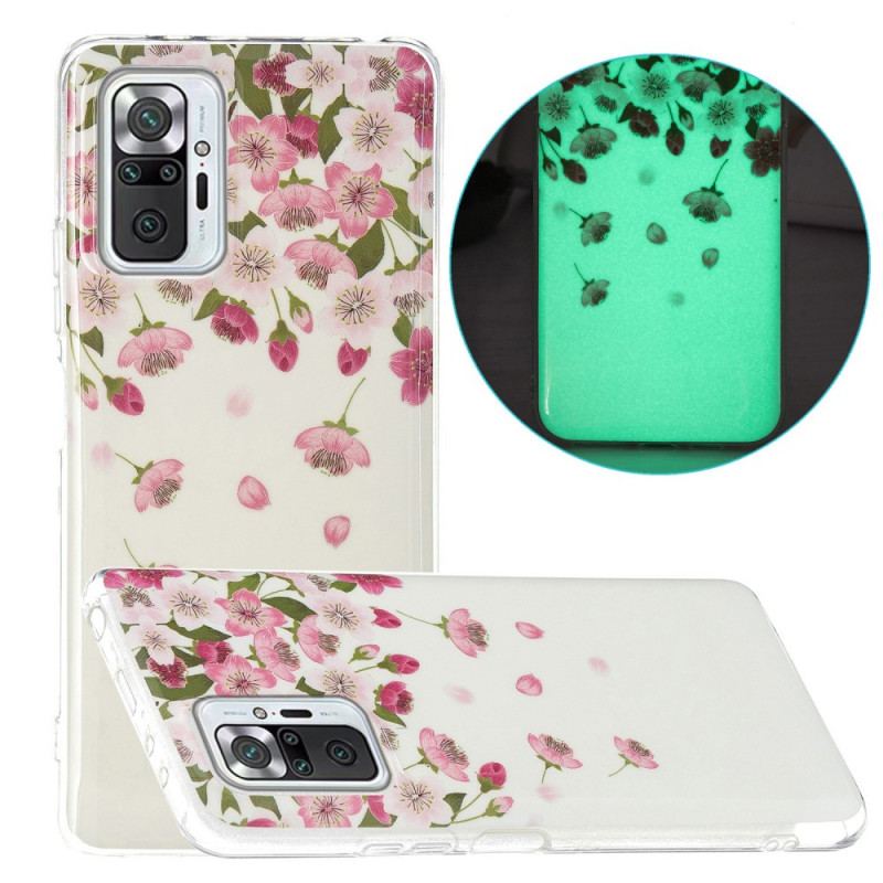 Capa Para Xiaomi Redmi Note 10 Pro Série Flor Fluorescente