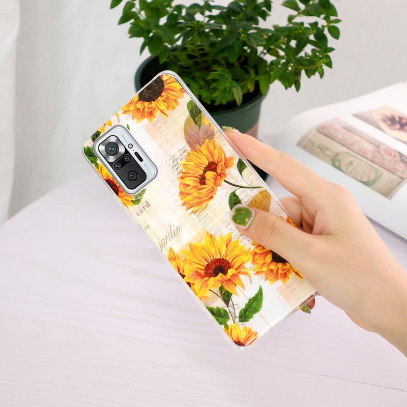 Capa Para Xiaomi Redmi Note 10 Pro Série Flor Fluorescente