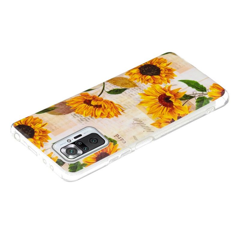 Capa Para Xiaomi Redmi Note 10 Pro Série Flor Fluorescente