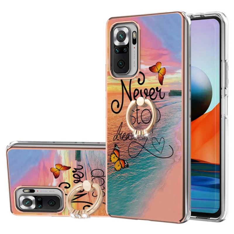 Capa Para Xiaomi Redmi Note 10 Pro Suporte De Anel Nunca Pare De Sonhar