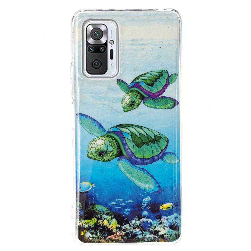 Capa Para Xiaomi Redmi Note 10 Pro Tartarugas Fluorescentes