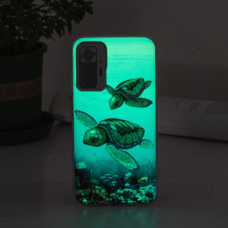 Capa Para Xiaomi Redmi Note 10 Pro Tartarugas Fluorescentes