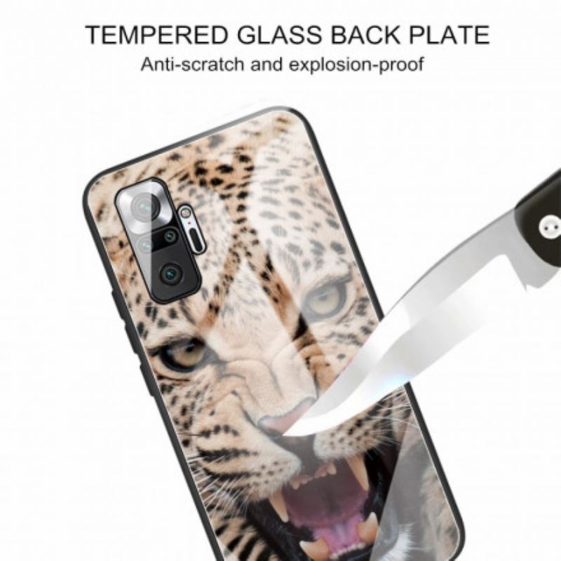 Capa Para Xiaomi Redmi Note 10 Pro Vidro Temperado Leopardo