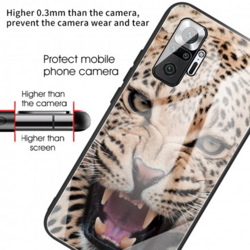 Capa Para Xiaomi Redmi Note 10 Pro Vidro Temperado Leopardo