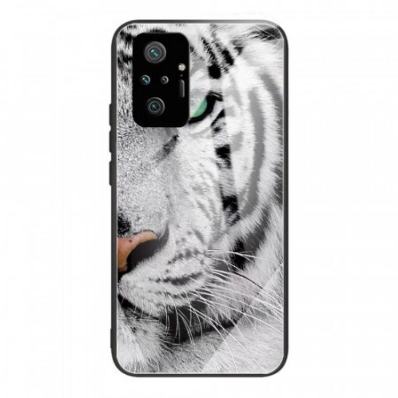 Capa Para Xiaomi Redmi Note 10 Pro Vidro Temperado Tigre