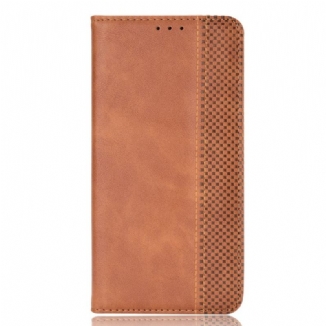 Capa De Celular Para Xiaomi Mi 11 Pro Flip Efeito Couro Vintage Estilizado