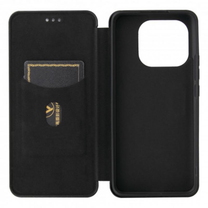 Capa De Celular Para Xiaomi Mi 11 Pro Flip Fibra De Carbono Com Anel De Suporte