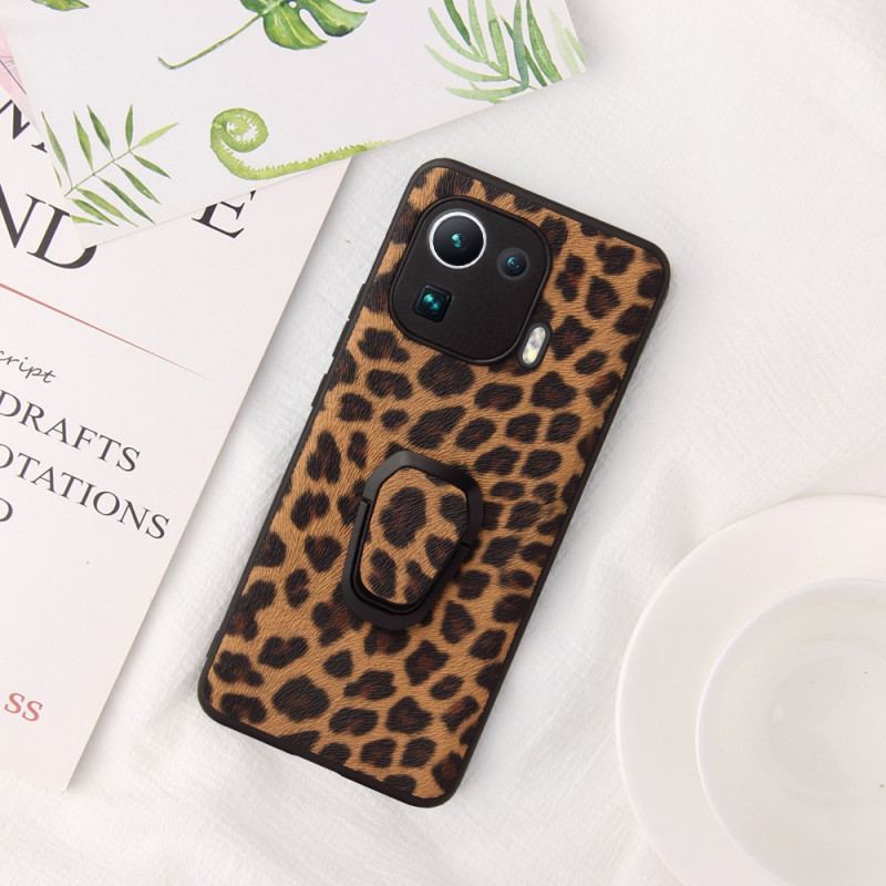 Capa De Celular Para Xiaomi Mi 11 Pro Suporte De Anel Estilo Leopardo