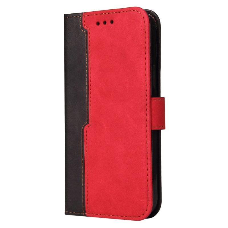 Capa De Couro Para Xiaomi Mi 11 Pro Dois Tons