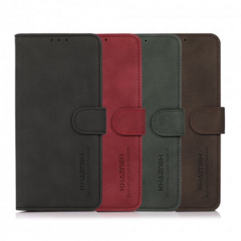 Capa Em Pele Para Xiaomi Mi 11 Pro Khazneh Moda Efeito Couro