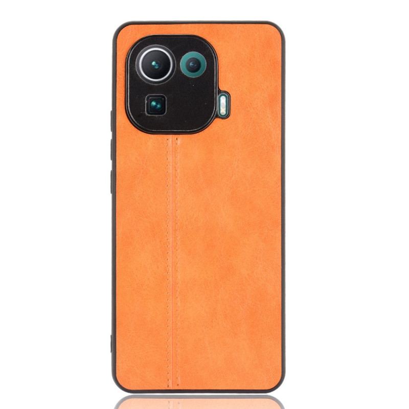 Capa Para Xiaomi Mi 11 Pro Efeito Couro Couture