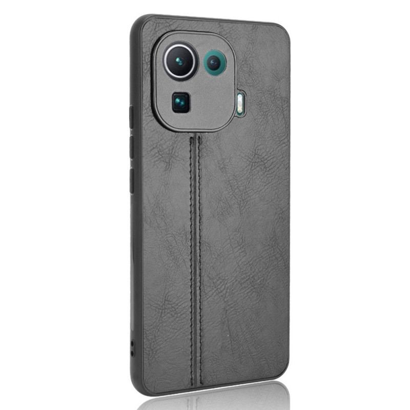 Capa Para Xiaomi Mi 11 Pro Efeito Couro Couture