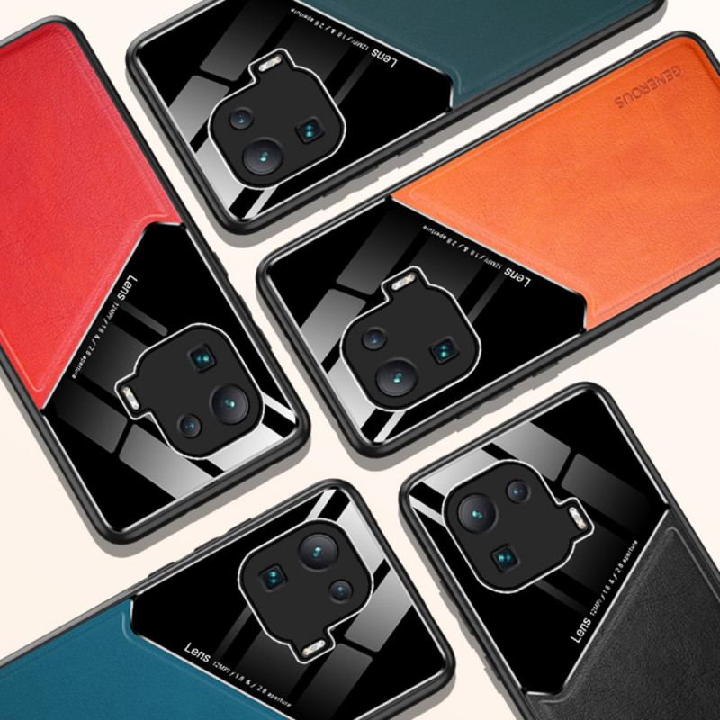 Capa Para Xiaomi Mi 11 Pro Efeito Couro Magnético