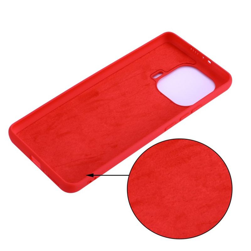 Capa Para Xiaomi Mi 11 Pro Silicone Líquido Com Cordão