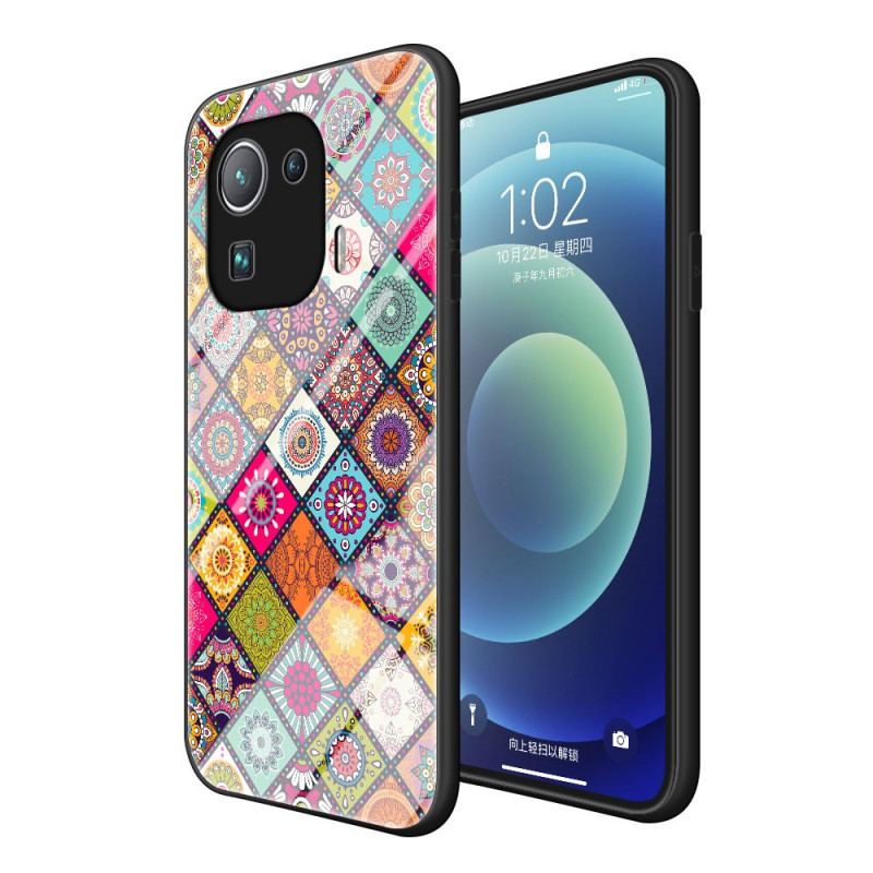 Capa Para Xiaomi Mi 11 Pro Suporte Magnético Patchwork