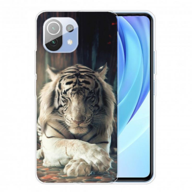 Capa Para Xiaomi Mi 11 Pro Tigre Flexível