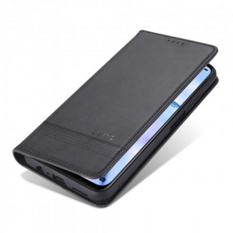 Capa De Celular Para Vivo Y72 5G Flip Estilo De Couro Azns