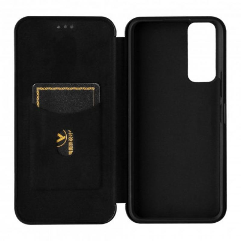 Capa De Celular Para Vivo Y72 5G Flip Silicone De Carbono Colorido