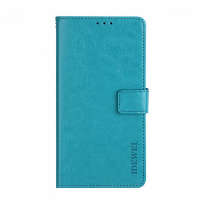 Capa Flip Para Vivo Y72 5G Imitação De Couro Idewei