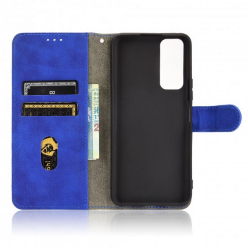 Capa Folio Para Vivo Y72 5G Toque De Pele