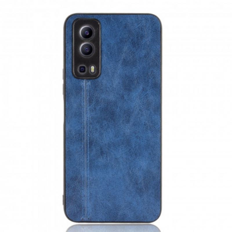 Capa Para Vivo Y72 5G Efeito Couro Couture