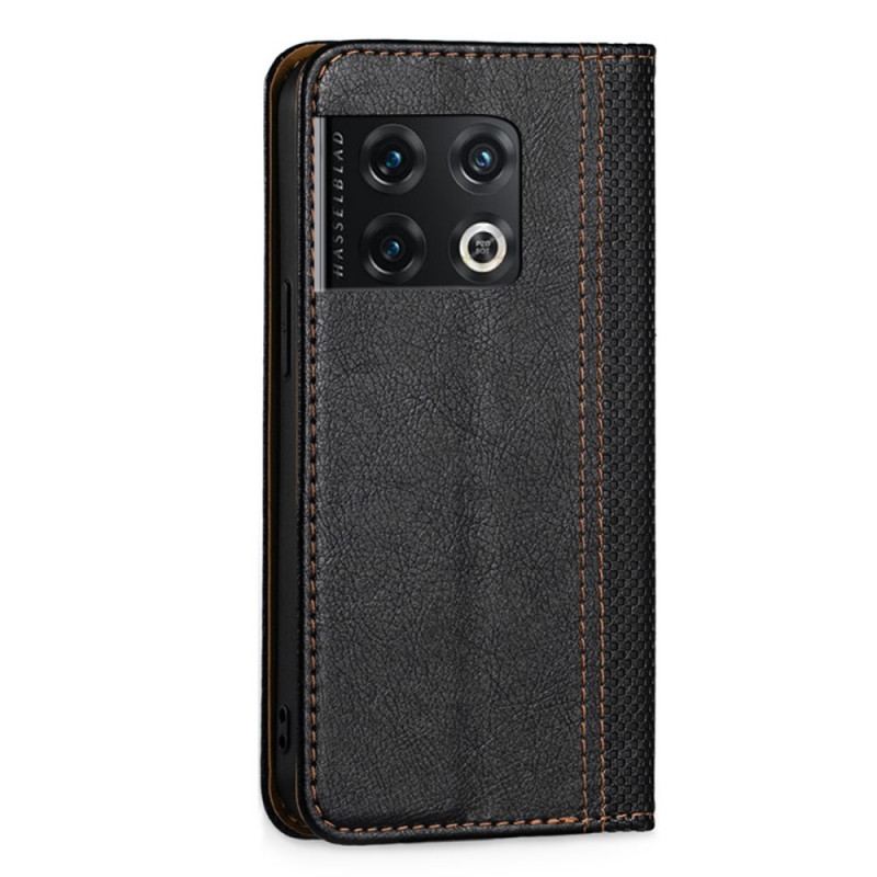 Capa De Celular Para OnePlus 10 Pro 5G Flip Couro Falso Vintage