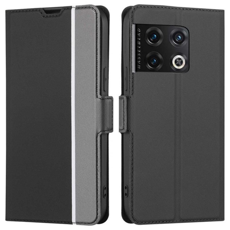 Capa De Celular Para OnePlus 10 Pro 5G Flip Dois Tons