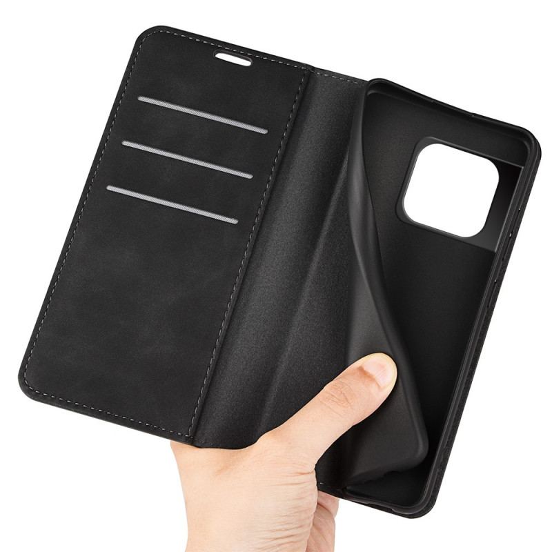 Capa De Celular Para OnePlus 10 Pro 5G Flip Efeito Couro Macio Seda