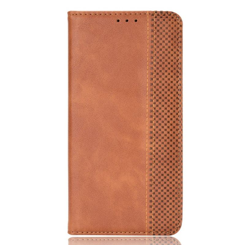 Capa De Celular Para OnePlus 10 Pro 5G Flip Efeito Couro Vintage Estilizado