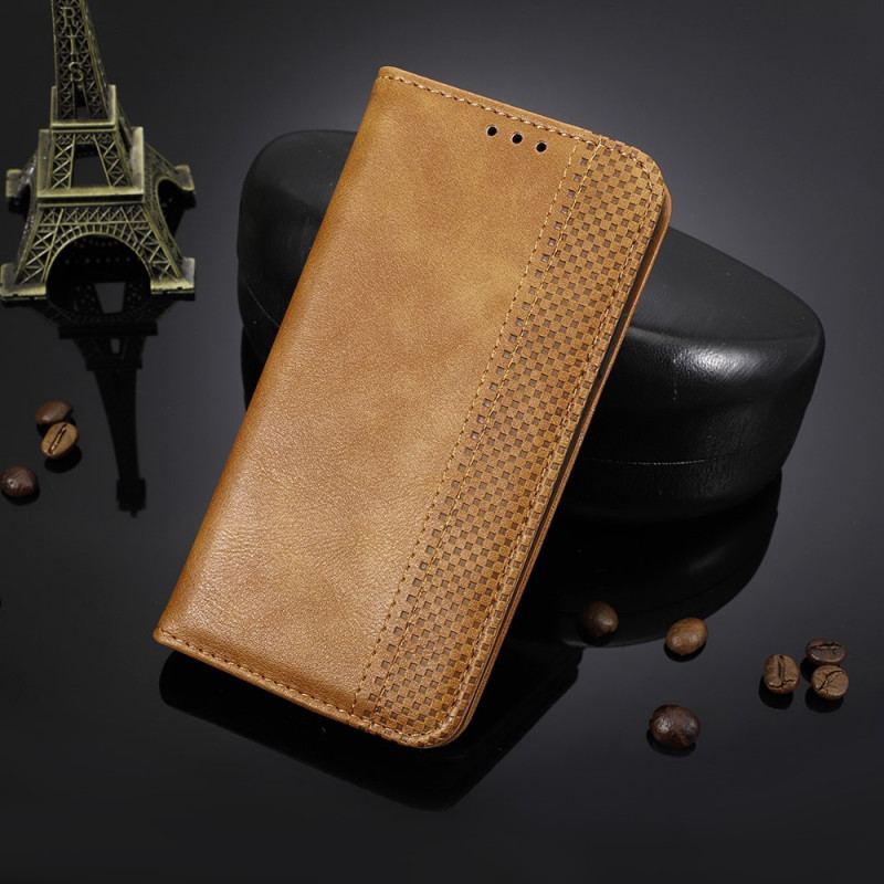 Capa De Celular Para OnePlus 10 Pro 5G Flip Efeito Couro Vintage Estilizado