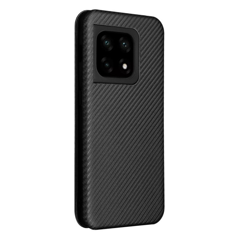 Capa De Celular Para OnePlus 10 Pro 5G Flip Fibra De Carbono