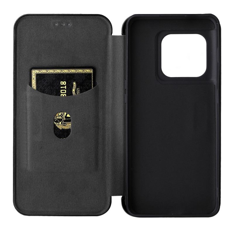 Capa De Celular Para OnePlus 10 Pro 5G Flip Fibra De Carbono