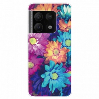 Capa De Celular Para OnePlus 10 Pro 5G Margaridas Coloridas