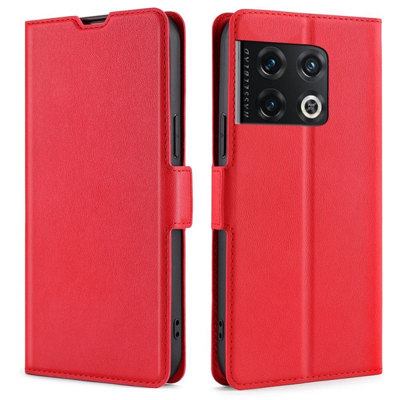 Capa De Couro Para OnePlus 10 Pro 5G Ultrafino