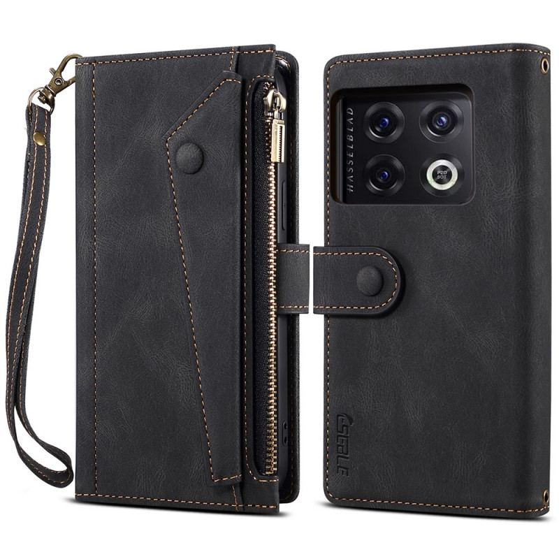 Capa Flip Para OnePlus 10 Pro 5G Carteira Multifuncional