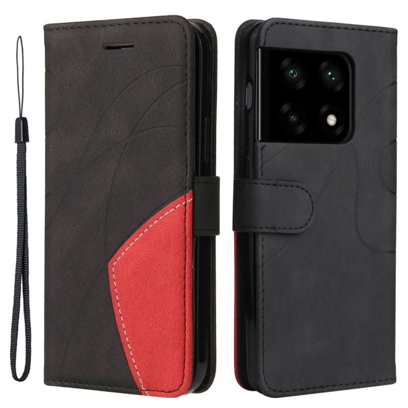 Capa Flip Para OnePlus 10 Pro 5G De Cordão Para Cordão