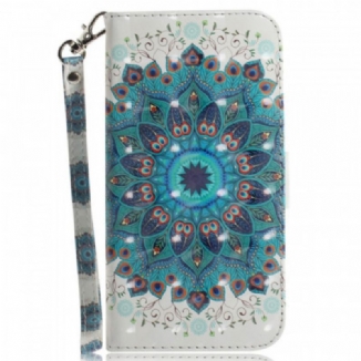 Capa Flip Para OnePlus 10 Pro 5G De Cordão Mandala Strappy