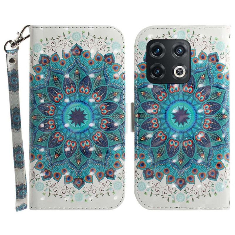 Capa Flip Para OnePlus 10 Pro 5G De Cordão Mandala Strappy